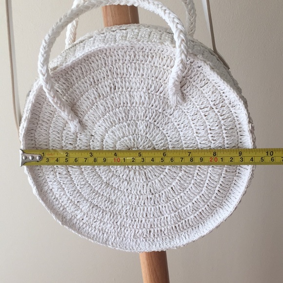 ✨HOST PICK✨ Round Summer Rattan Straw Crossbody with Handles Bag - Picture 6 of 7